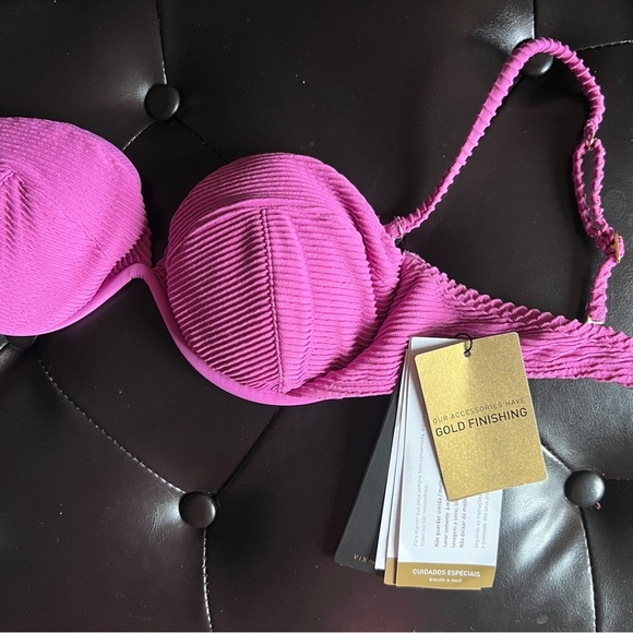 NWT Vix Taylor Bikini Top in Kayla Lotus, size M - Picture 3 of 6